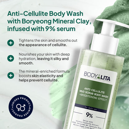 BodyLita Anti-Cellulite Body Wash with Boryeong Mineral Clay