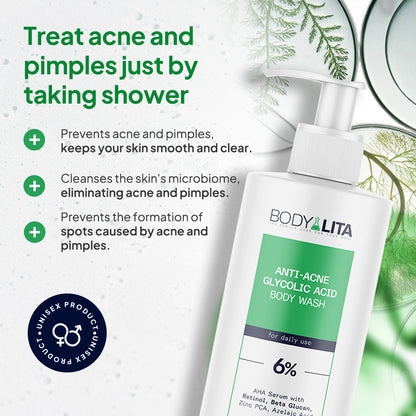 BodyLita Glycolic Acid and 6% Serum Body Wash