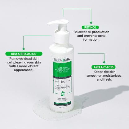 BodyLita Glycolic Acid and 6% Serum Body Wash
